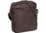 Mustang Pelle Borsa A Tracolla Valencia Sion Shoulder Bag Brown Marrone Scuro
