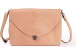 Harold's Pelle Borsa A Tracolla Pochette Fold Handbag Clutch Camel Beige