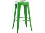 In And Outdoormatch Sgabello Da Bar Brad - Senza Schienale - Set Di 1 - Ergonomico - Sgabelli Da Bar Per Cucina O Mensa - Verde - Metallo - Altezza Seduta 77Cm