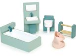 Casa Delle Bambole In Legno Mentari, Set Da Bagno Per Bambini
