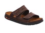 Rohde Zoccolo Da Uomo In Pelle Con Velcro Cento 6003, Dimensioni:46 Eu, Colore:Marrone