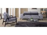 Grigio Soggiorno Tessile Divano 3 Posti Divano Salotto Poltrona 2Pcs