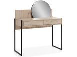 Specchio Da Toilette Marrone Tavolo Cosmetico Moderno Mobili Di Lusso In Legno Jv Moebel