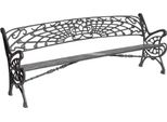 Casa Padrino Panchina Da Giardino In Ghisa Liberty Grigio 205 Cm