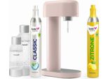 Offerta Speciale: Macchina Per Acqua Frizzante Ruby (Rosa) + Bombola CO2 Limone