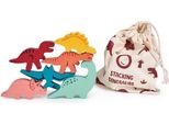 Mentari Gioco Di Impilamento Dinosauro Giocattolo In Legno - Gioco Educativo Equilibrio