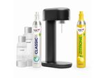 Offerta Speciale: Macchina Per Acqua Frizzante Ruby (Nera) + Bombola CO2 Limone
