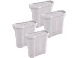 Novaliv Saliera 4 Pezzi Contenitore Perda Spolvero 300 Ml Dimensioni (Lxlxh): 11 X 5 X 11 Cm Barattoli Per Spezie Con Coperchioe Pepe Paprika Speziere Piccolo Spezie Fine