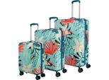Travelite Carrello Cruise 4W Trolley L / M / S Travelbag Turquoise Lily Turchese