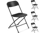 Fch Sedia Pieghevole Set Di 4 Sedie Salvaspazio Pieghevoli, Leggere E Portatili, Resistenti Alle Intemperie, Da Giardino, Da Balcone E Da Campeggio, Fino A 150 Kg