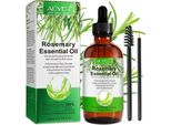 Olio Di Rosmarino Olio Essenziale Per La Crescita Dei Capelli Cura Della Pelle Organico Vegan 120Ml