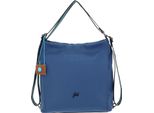 Gabs Pelle Borsa A Tracolla Zaino Aissa Tg Bull Black Shoulder Bag Lagoon Blu
