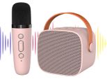Altoparlante Portatile P2, Altoparlante Wireless, Altoparlante Karaoke, Altoparlante Per Esterni, Bluetooth 5.0, Microfono Singolo, Rosa