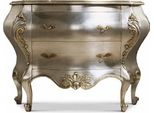 Casa Padrino Cassettiera Barocca Argento/Oro 127,5 Cm - Italy