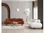 Set Di Divani Imbottiti Moderni Da Salotto A Tre Posti Bianco 3 Posti 2Pz Jvmoebel