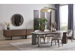 Set Sala Da Pranzo Grande Tavolo Da Pranzo Di Design 4X Sedie Credenza Specchio