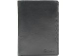 Esquire Portafoglio New Silk Wallet High With Flap Black Nero