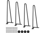 Vevor Set Di 4 Gambe Da Tavolo A Forcina 406 Mm Di Altezza 110X110 Mm Piastra Di Montaggio Acciaio Al Carbonio Verniciato A Polvere Gambe A Forcina 227 Kg Di Portata Ideale Per Tavoli Da Cucina Soggiorno Console Tavoli Da Studio