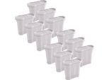 Novaliv Set Di 12 Barattoli Perda Spolvero 300 Ml Dimensioni (Lxlxh): 11 X 5 X 11 Cm Barattoli Per Spezie Con Coperchioe Pepe Paprika Speziere Piccolo Spezie Fini