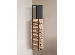 Dandibo Porta Legna Da Interno In Metallo Nero Porta Legna 140 Cm Con Parete Posteriore Appeso Alla Parete 96539 Cesto Per Legna Porta Legna Per Caminetto Porta Legna