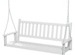 Costway Altalena Da Giardino A 3 Posti, Panca Sospesa In Legno Massiccio, Altalena Hollywood Fino A 360 Kg 168X65X63 Cm