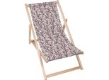 Lettino Dreamroots Pieghevole In Legno, Legno Di Faggio Fino A 130 Kg, Lettino Pieghevole Con Regolazione Dell'inclinazione Dello Schienale In 3 Fasi, Branches