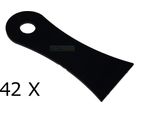 42 X Lame Per Scarificatore, Set Per Cramer Cara 60, 99.5.2036 - Acciaio Hq