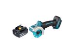 Smerigliatrice Angolare A Batteria Makita Dmc 300 G1 18 V 76 Mm Brushless + 1X Batteria Ricaricabile 6,0 Ah - Senza Caricabatterie