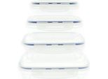 Hedura Barattoli Per La Conservazione Degli Alimenti Con Coperchi Set Di Barattoli Per La Conservazione In Plastica Da 8 Pezzi Contenitore Ermetico Trasparente