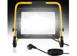 Jnglgo Faretto Da Costruzione A Led 200W Luce Da Lavoro Bianco Freddo Faretto Da Costruzione Lampada Da Lavoro Faretto Da Lavoro Cavo Di Alimentazione Proiettore Impermeabile IP66 Proiettore Luce Per Giardino, Garage