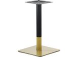 Base Per Tavolo In Acciaio Inox SH-3002-5/GB, Per Ufficio, Hotel, Ristorante, Dimensioni 45X45X72,5 Cm, Acciaio Inox Color Oro