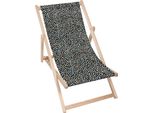 Lettino Dreamroots Pieghevole In Legno Fino A 130 Kg, Lettino Pieghevole Con Regolazione Dell'inclinazione Dello Schienale A 3 Livelli, Pois Multicolore