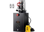 Pompa Idraulica Vevor Centralina Idraulica 12 V Centralina Idraulica 1600 W, Pompa Idraulica A Doppio Effetto Centralina Idraulica, Serbatoio Da 3,75 Gal Centralina Idraulica A Mano, Per Ascensori, Carrelli Elevatori Ecc.
