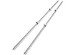 Set Di Guide Lineari Vevor, SBR16 2000 Mm, 2 Pezzi Di Guide SBR16 Da 78,7 Pollici/2000 Mm E 4 Pezzi Di Pattini SBR16UU, Set Di Guide Lineari E Cuscinetti Per Macchine Automatiche, Progetti Fai Da Te, Fresatrici Cnc