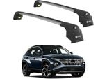 Tetto Turtle AIR-2 , Argento Hyundai Tucson NX4 2022 2023 2024 (Suv)