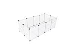 In And Outdoormatch Recinto Per Animali Xxl Rico - Regolabile - Run - Recinto Per Polli - Recinto Per Gatti - Gabbia Per Cani - Nero - 143X73X46Cm