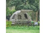 Sobuy Tenda Da Campeggio Con Sacco A Pelo Tenda 2 Persone Tenda 4In1 Tenda Con Divano Da Campeggio Colore Mimetico OGS61-L-TN