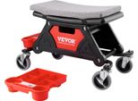 Vevor Sgabello Per Officina Sgabello Rotante 640 X 335 X 390 Mm, 136 Kg Di Portata Sgabello Per Officina Sgabello Per Garage, Sgabello Per Officina Sgabello Per Sedia Incl. Scatola Di Immagazzinaggio E Pallet, Mobile