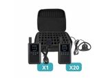 Retekess TT125 Sistema Di Guida Turistica, Ricarica Type-C, Sistema Di Audioguida Da 2,4 G Con Batteria A Lunga Durata, Sistema Di Audiodescrizione Da 150 M, Per Il Turismo