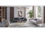 Set Di Divani Chesterfield Grigi E Bianchi Poltrona Moderna 2X 3 Posti Jvmoebel