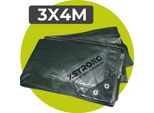 Xstrong Allround 120 - Telone - 3 X 4 - Verde - Occhielli Robusti - Telone A 3 Strati A Strati Incrociati