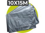 Xstrong Allround 120 - Telone - 10X15 - Grigio - Impermeabile E Resistente Ai Raggi Uv - Telone Grande