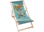 Lettino Dreamroots Pieghevole In Legno, Legno Di Faggio Fino A 130 Kg, Lettino Pieghevole Con Regolazione Dell'inclinazione Dello Schienale A 3 Livelli, Sailor