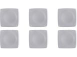 Excelsa Set Di 6 Piatti Da Portata Eclipse 25 Cm In Ceramica Grigio