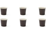 Excelsa Set 6 Espressotassen Trendy Porzellan 9 Cl Grau