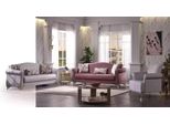 Set Soggiorno 3+3+1 Divani 2X 3 Posti + Poltrona Grigio 3Pz. Jvmoebel