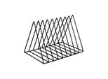 Sistema Di Stoccaggio Lp - Nero - Mobiletto Per Lp - Supporto Per Lp - Scaffale Per Lp - Organizzatore Per Lp - Sistema Di Stoccaggio Per Lp