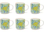 Excelsa Set Von 6 Espressotassen La Via Della Seta Porzellan 10 Cl Bunt