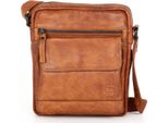 Spikes & Sparrow Pelle Borsa A Tracolla Jason Crossover Bag Brandy Marrone