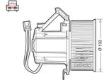 Denso DEA02008 - Soffiatore Interno Oe 8T1820021 Per A5 (8T), A5 (8F), A4 (8K), Q5 (8R), Macan (95B)